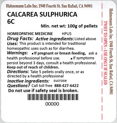 Calcarea Sulphurica 6C 100g - Calcarea Sulphurica 6C 100g